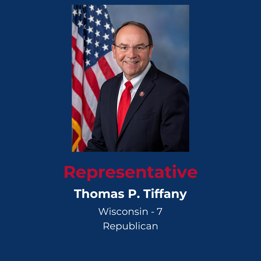 Profile of Republican Representative Tiffany from Wisconsin District 7