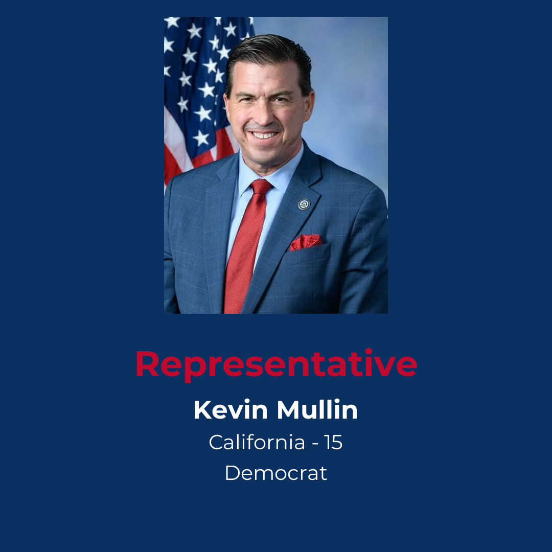 Profile of Democrat Representative Mullin from California District 15