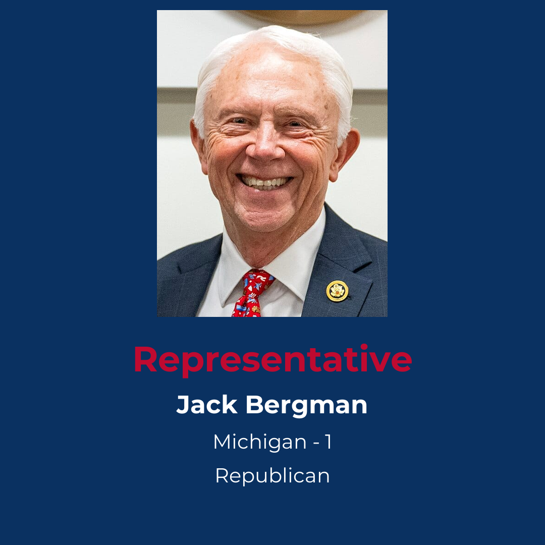Profile of Republican Representative Bergman from Michigan District 1