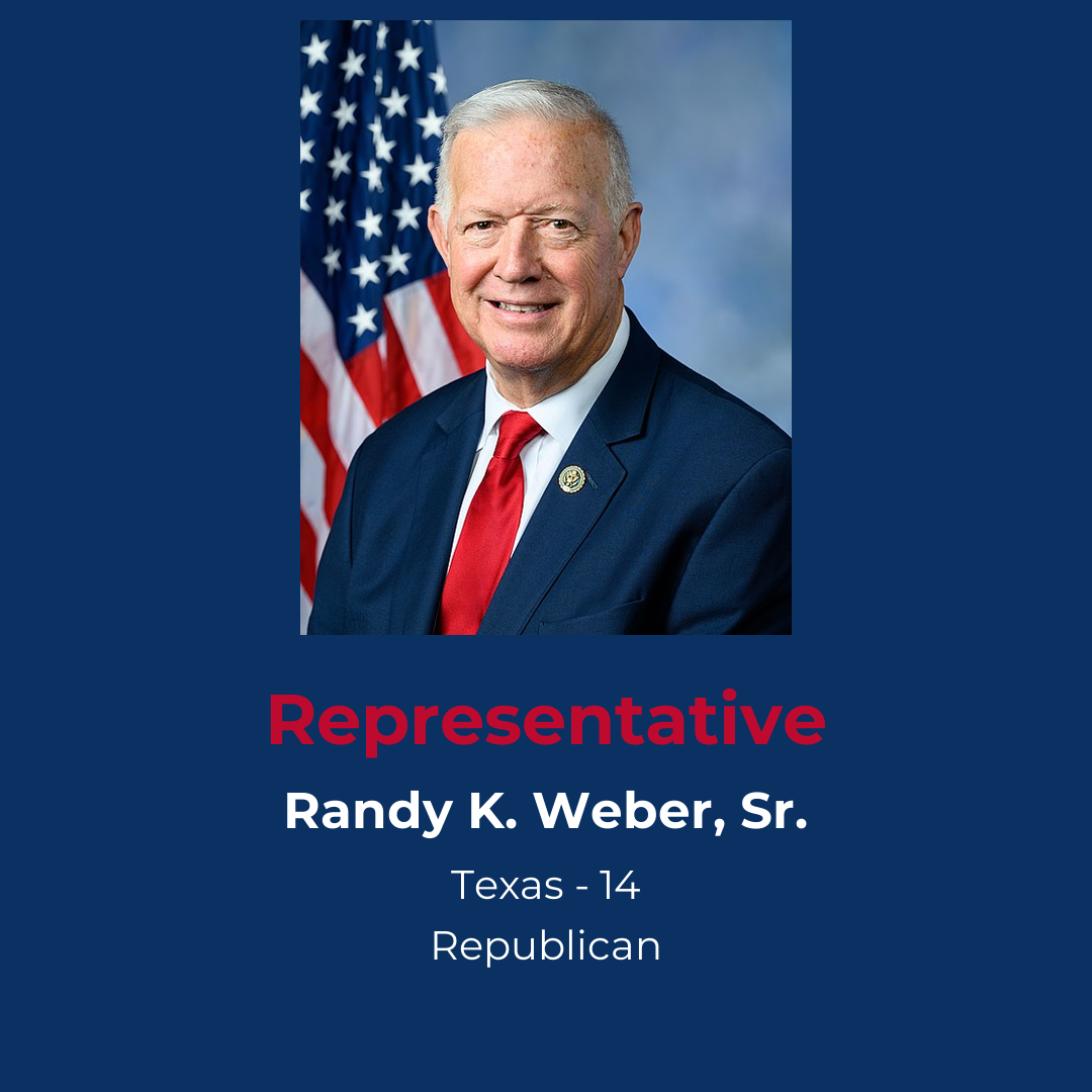 Profile of Republican Representative Weber from Texas District 14