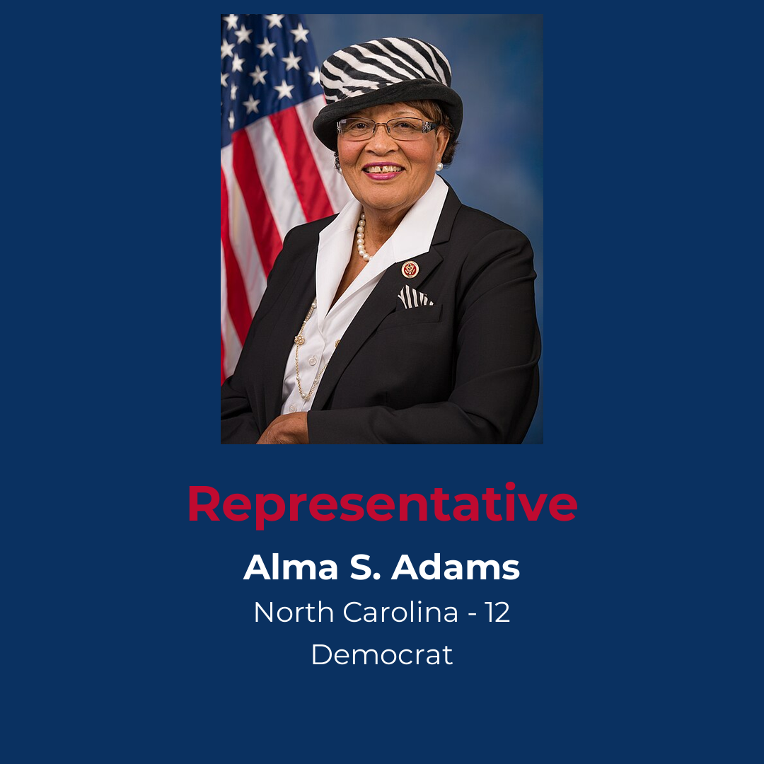 Profile of Democrat Representative Adams from North Carolina District 12