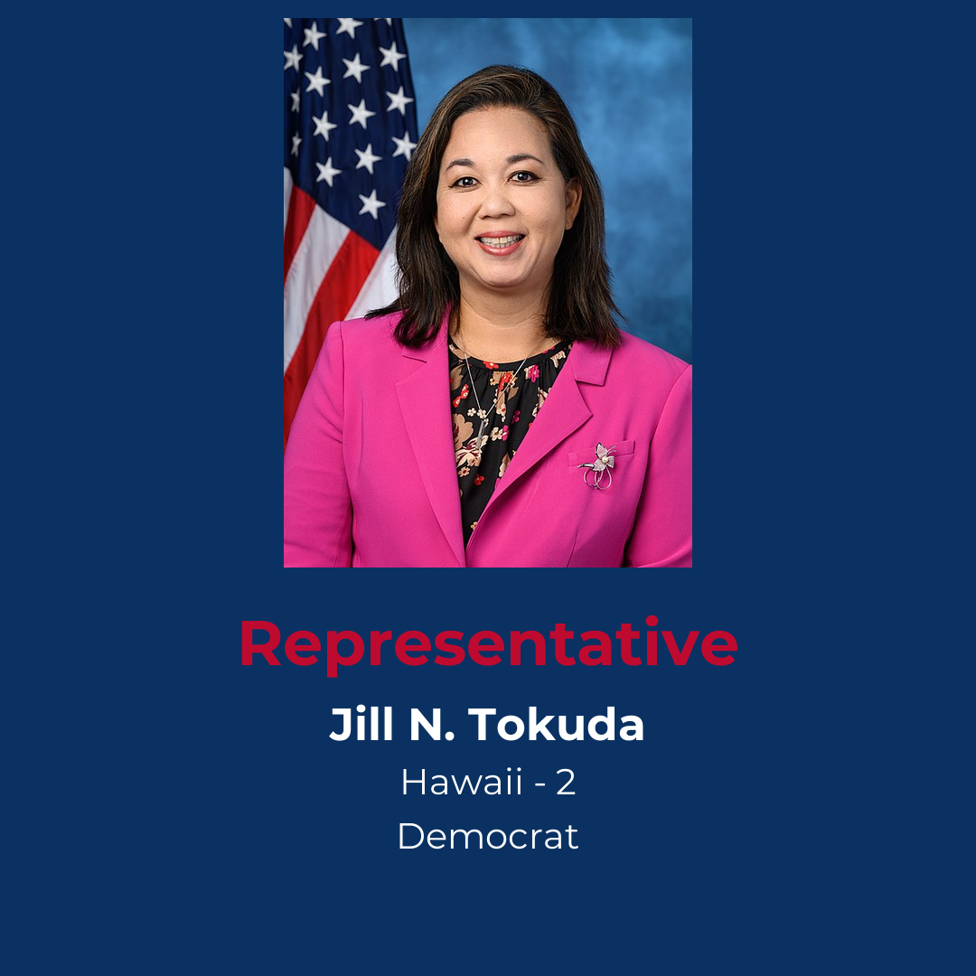 Profile of Democrat Representative Tokuda from Hawaii District 2