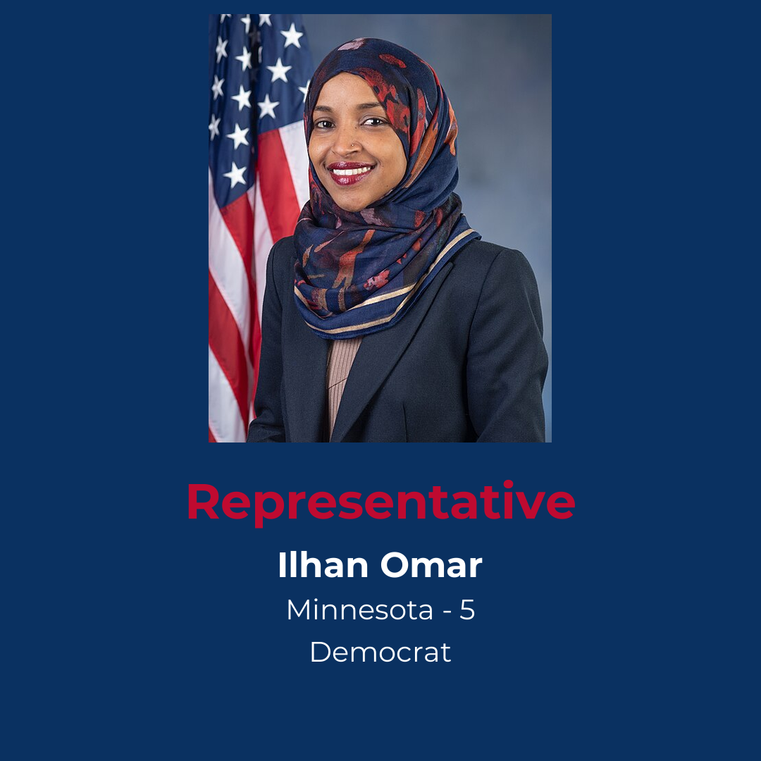 Profile of Democrat Representative Omar from Minnesota District 5