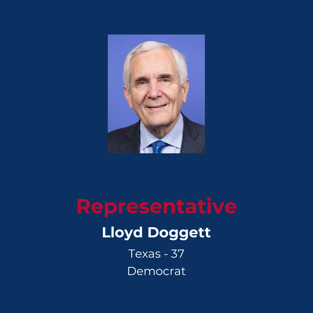 Profile of Democrat Representative Doggett from Texas District 37