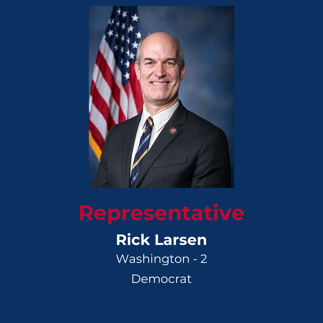 Profile of Democrat Representative Larsen from Washington District 2