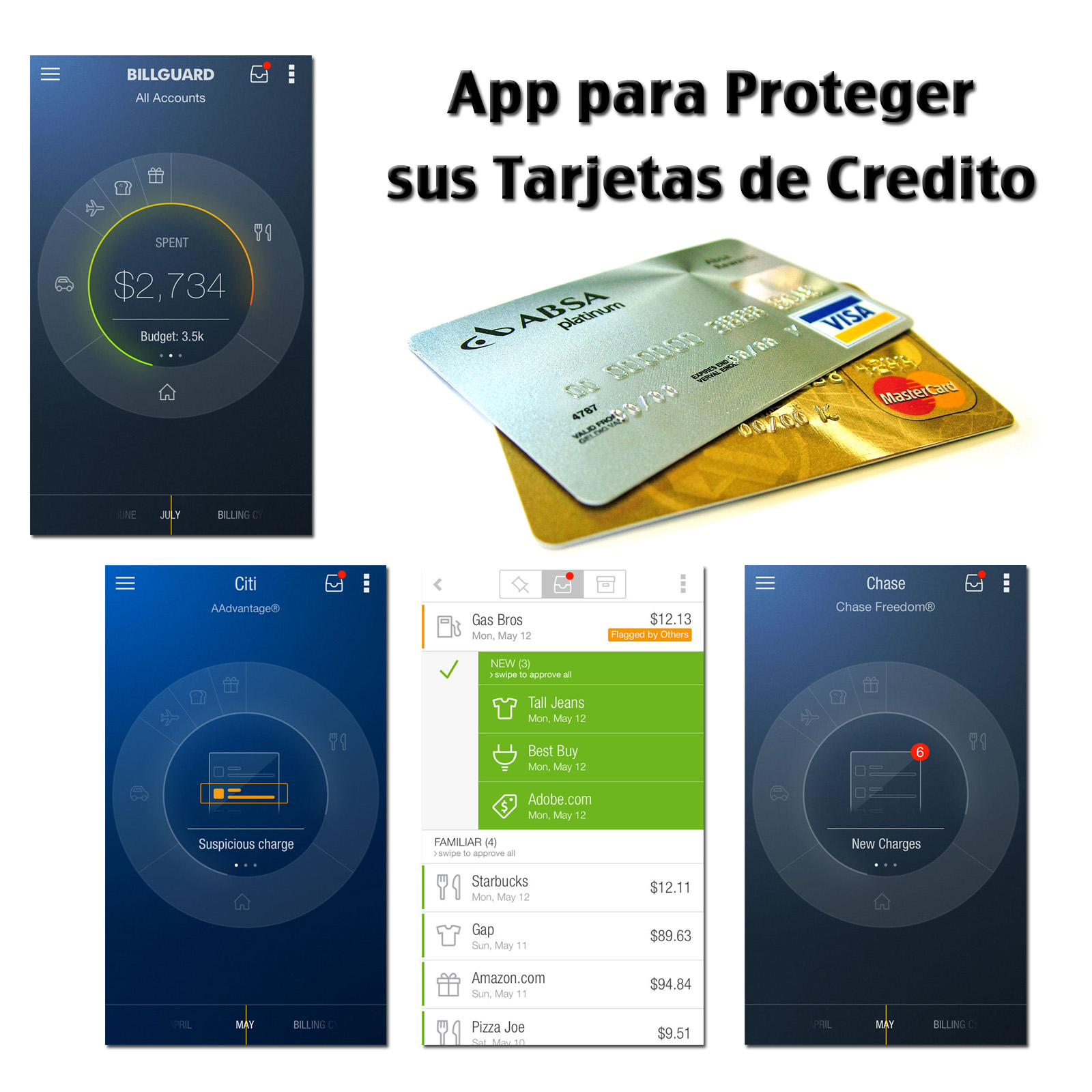 Aplicaciones para Proteger sus Tarjetas de Credito