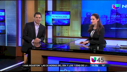 El USS Enterprise en Univision -  Segmento TV Univision 45 Tu Tecnologia