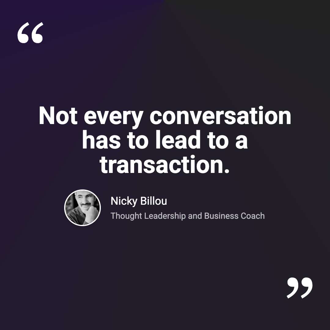 Nicky Billou: Reframing Sales as Service