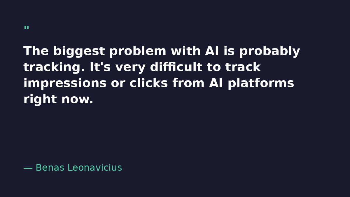 Benas Leonavicius on AI Search Optimization, Scaling Freelance SEO, and Why Keynote Speakers Need Basic SEO