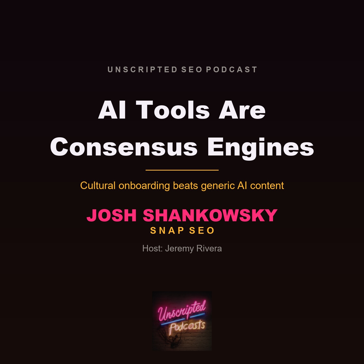 AI Tools Are Consensus Engines - Josh Shankowsky