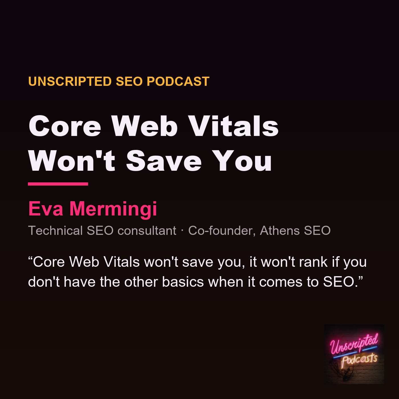 Core Web Vitals Won't Save You - Eva Mermingi on Technical SEO Audits