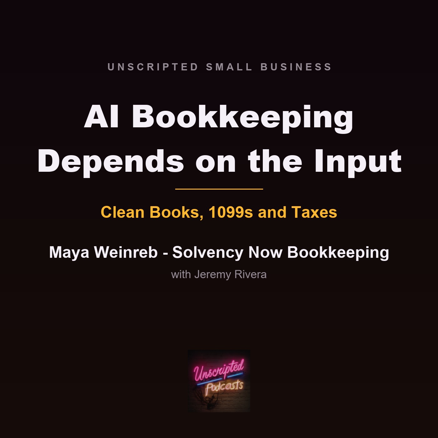 AI Bookkeeping Depends on the Input - Maya Weinreb, Solvency Now