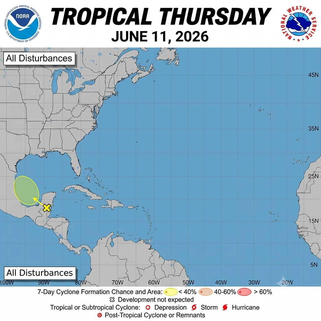Tropical Thursday - June 11, 2026 - First "blob" in the Atlantic