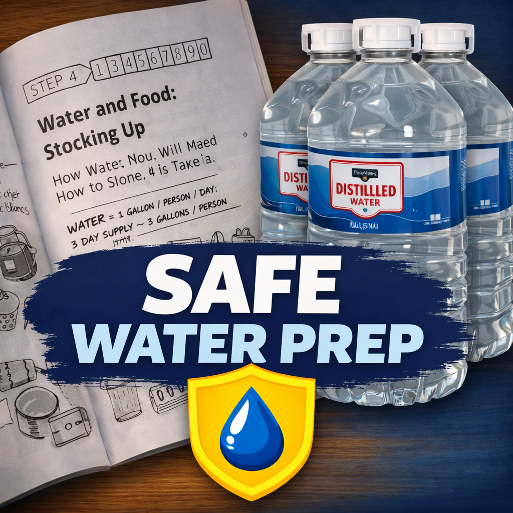 Whatever you do, don't come up short of drinking water for your family during and after a hurricane