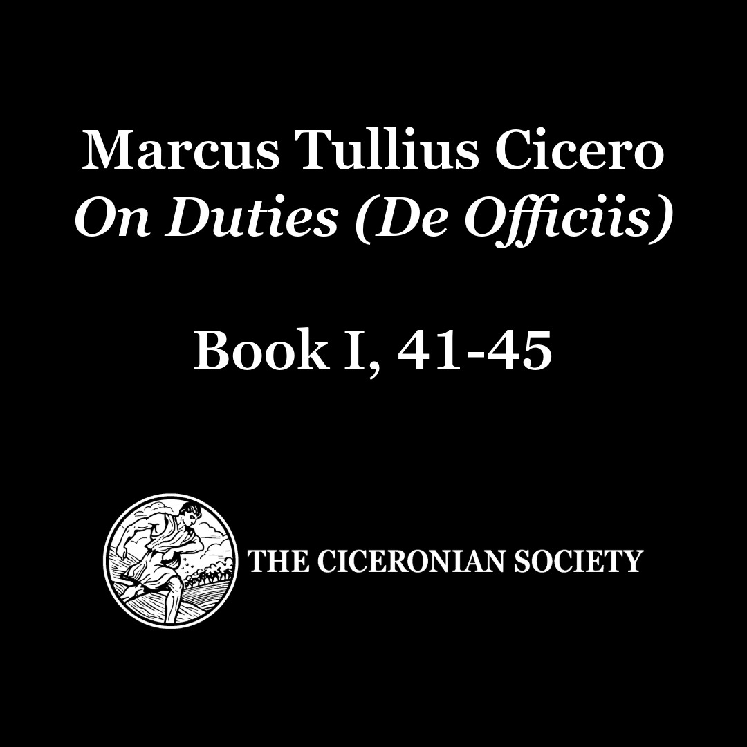 Cicero On Duties, Episode 9 - Liberality, Generosity (1) Cicero On Duties, Episode 9 - Liberality, Generosity (1)