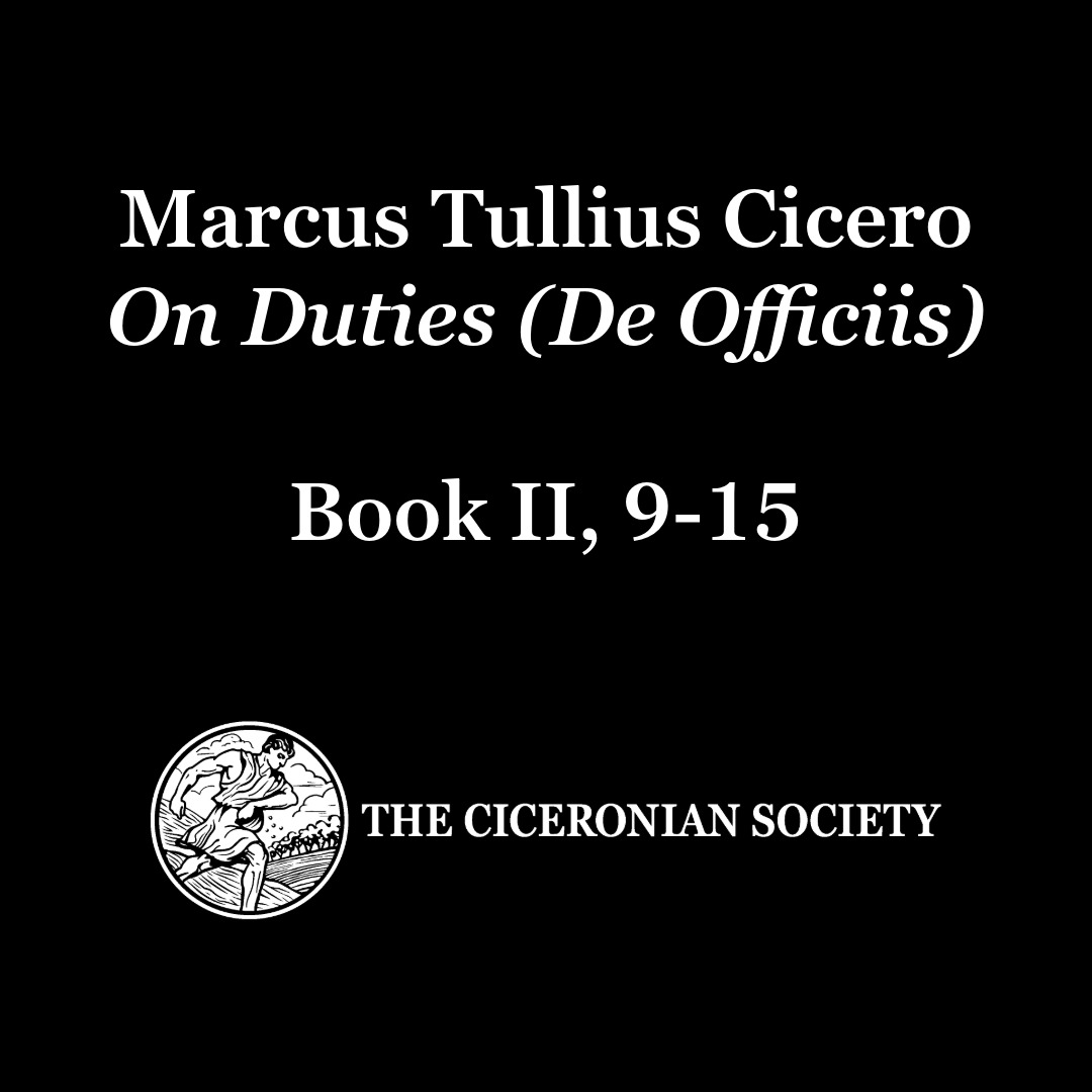 Cicero On Duties, Episode 28 - The Benefits of Civilization