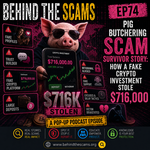 Pig Butchering Scam Survivor Story: How a Fake Crypto Investment Stole $716,000 (EP74) episode artwork