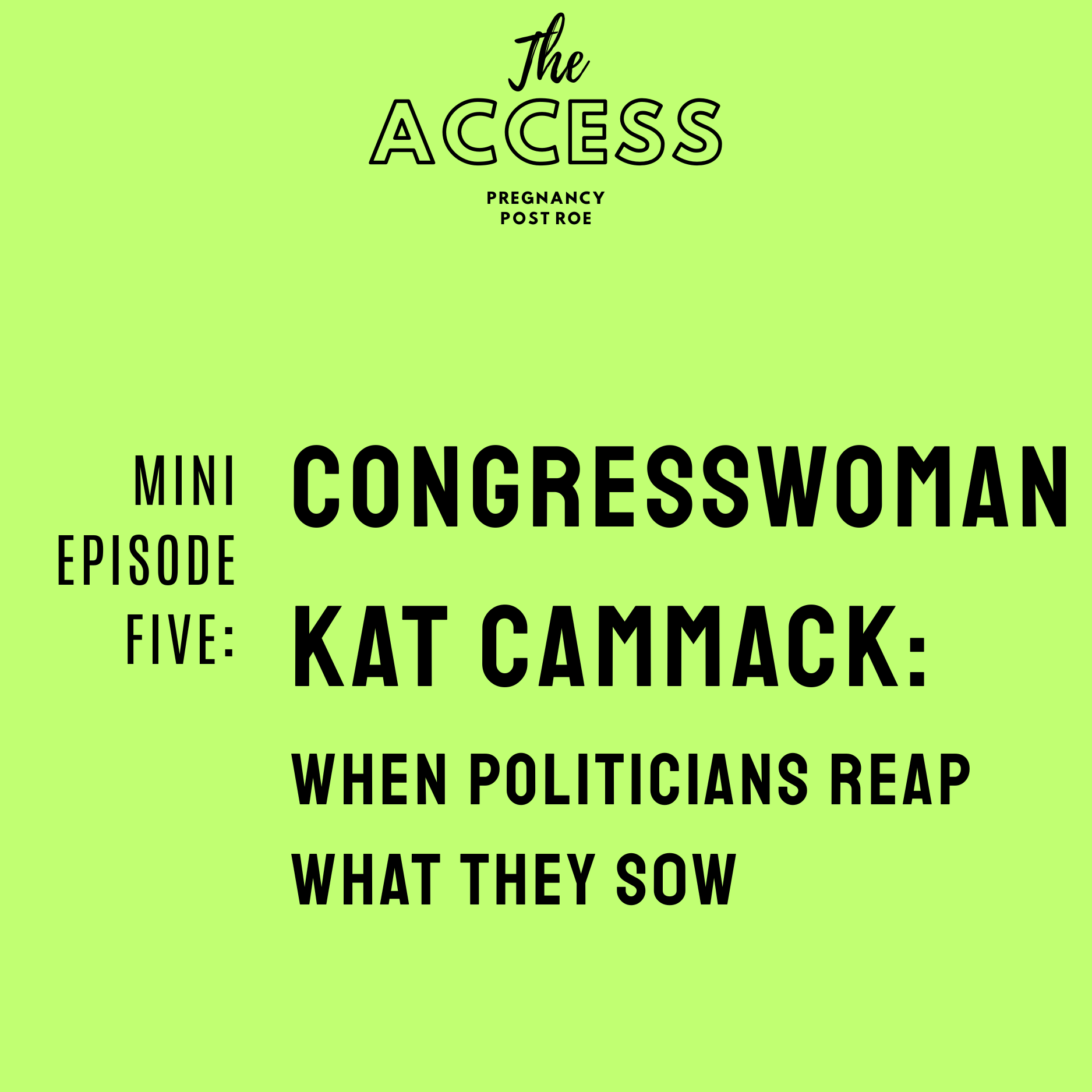 Congresswoman Kat Cammack: When Politicians Reap What They Sow