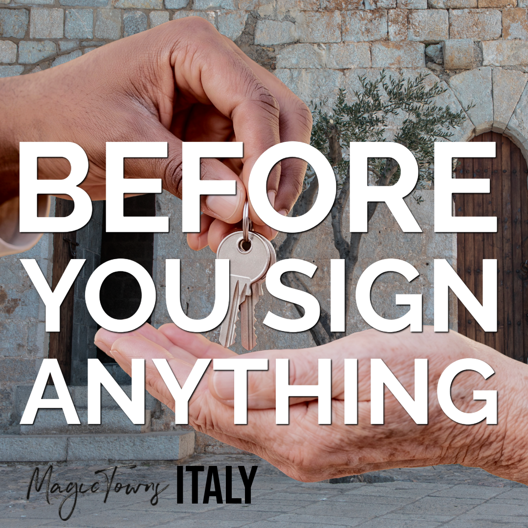 Italian Property: Before You Sign Anything