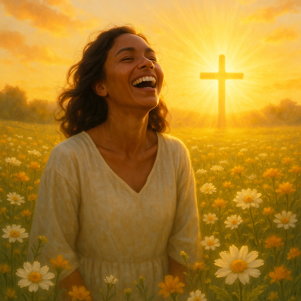 Joy and Love Shining from the Cross