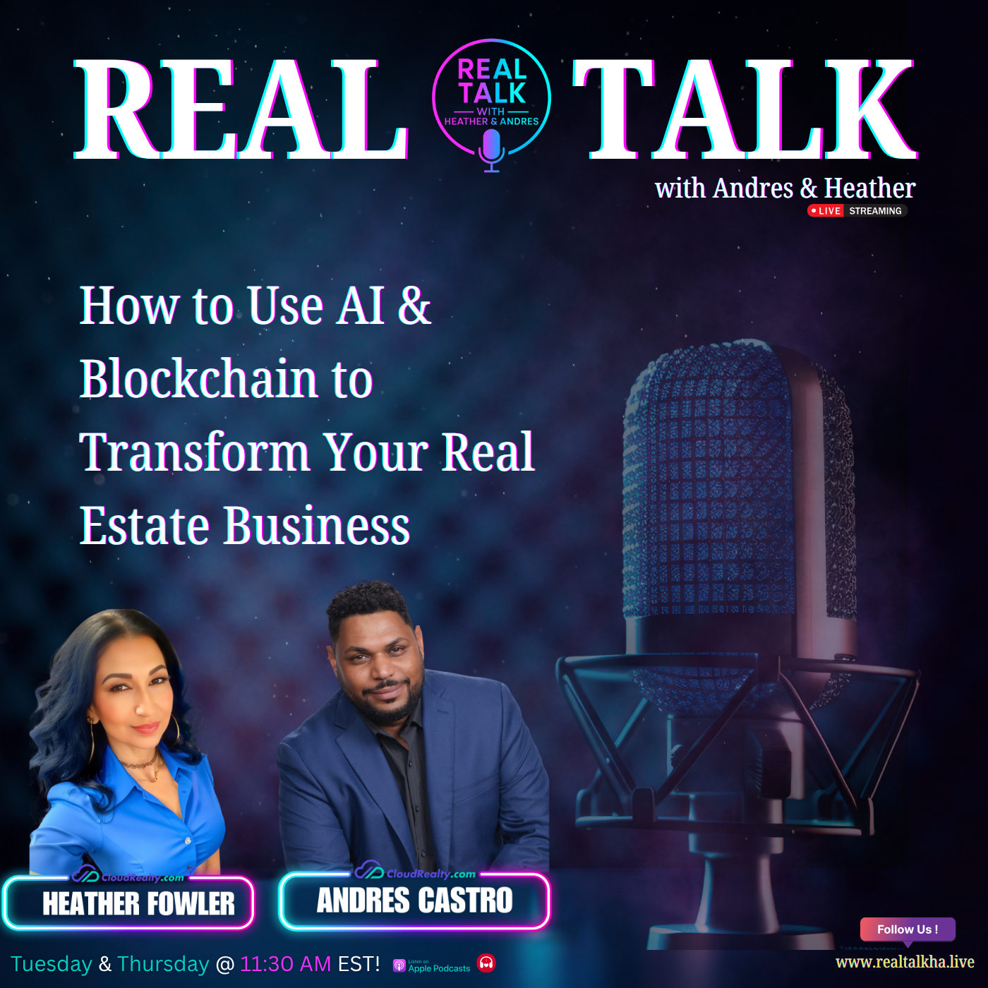 How to Use AI & Blockchain to Transform Your Real Estate Business|️ Real Talk with Andres & Heather