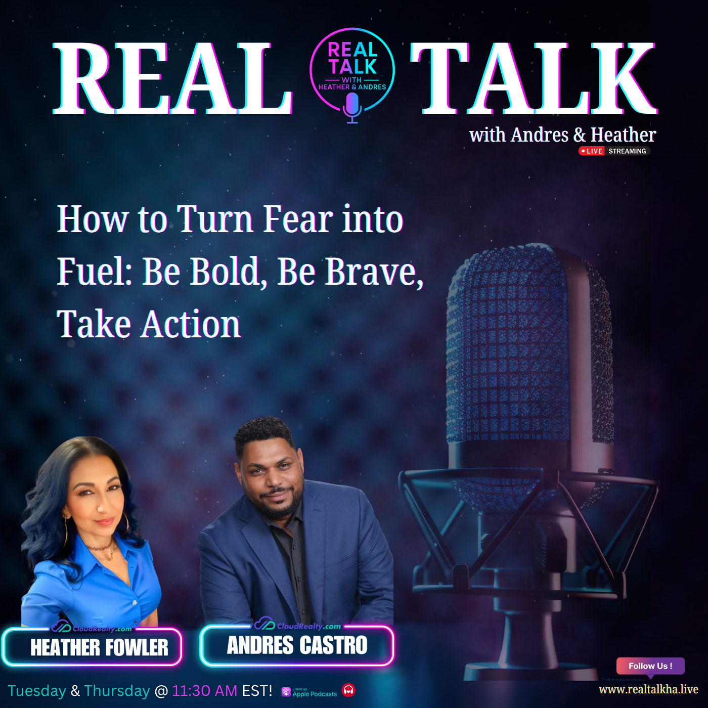 How to Turn Fear into Fuel: Be Bold, Be Brave, Take Action ️ Real Talk with Andres & Heather