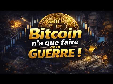 Bitcoin s'arrache et il n'a que faire de la guerre