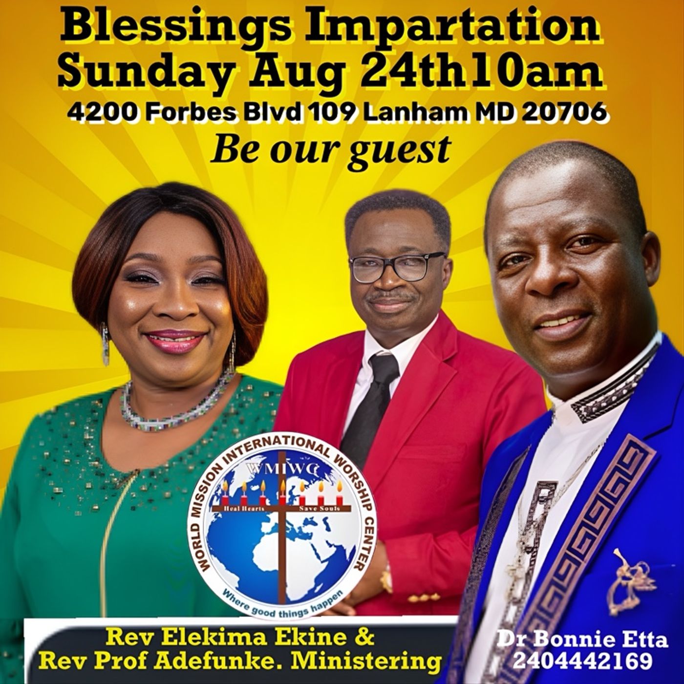 Rev Ekine ministering