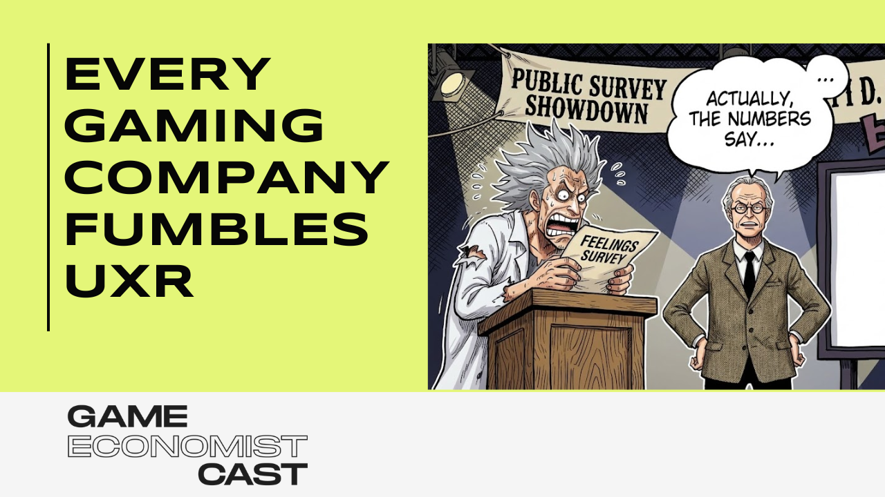 E46: Economics of Sweepstakes, Vertical Word Game Progression, and UXR Failure