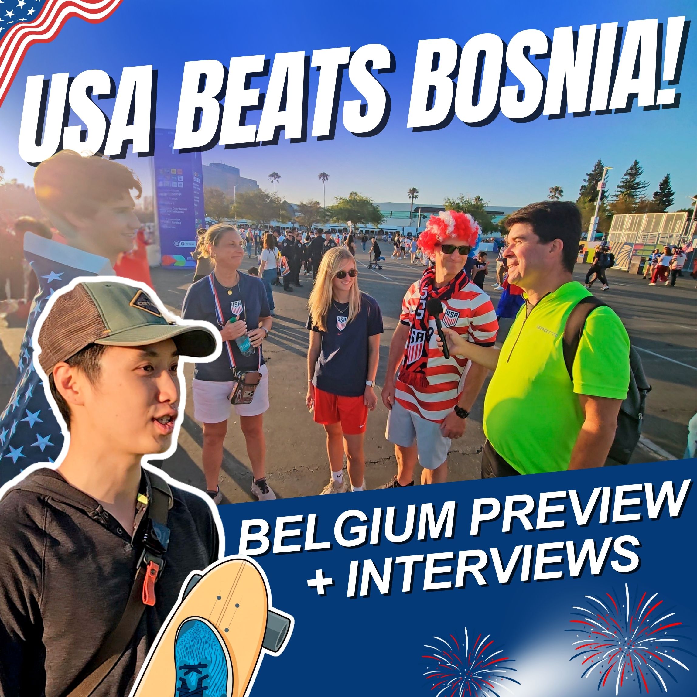 USA vs Bosnia Post-Game Interviews + Preview vs Belgium | Stadium Reactions