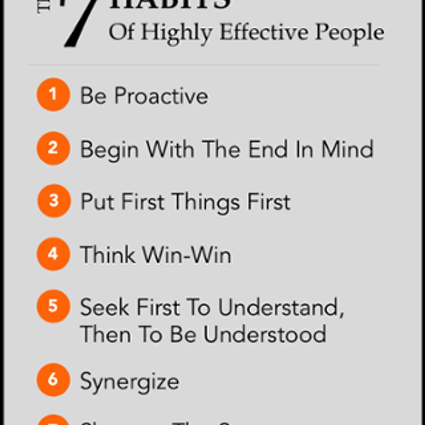 Ep 27-  7 Habits of Highly Effective People-Learn the habits of sucessful people - eliminate old toxic habits- Be the best version of your self you can be