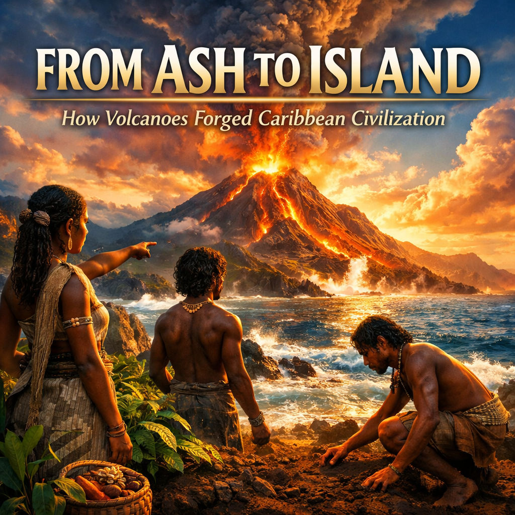 From Ash to Island: How Volcanoes Forged Caribbean Civilization