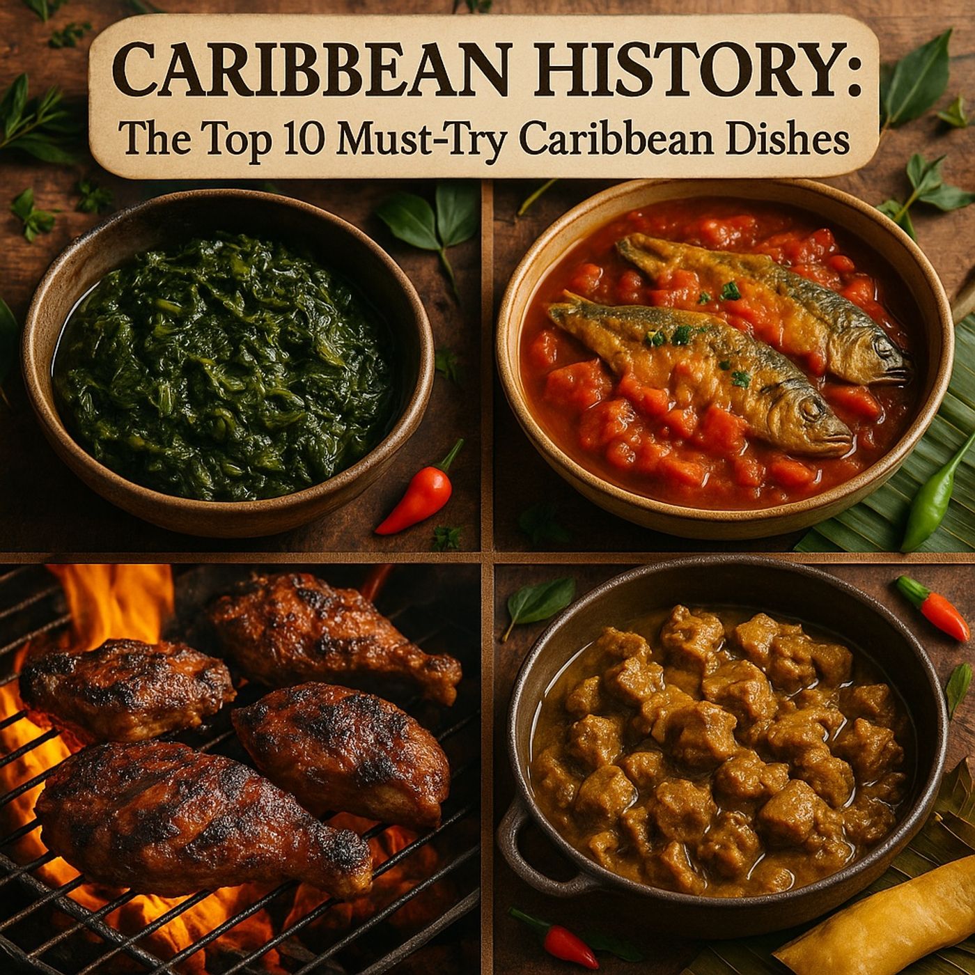 The Top 10 Must-Try Caribbean Dishes — A Journey Through Food, Culture, and Colonial Resistance