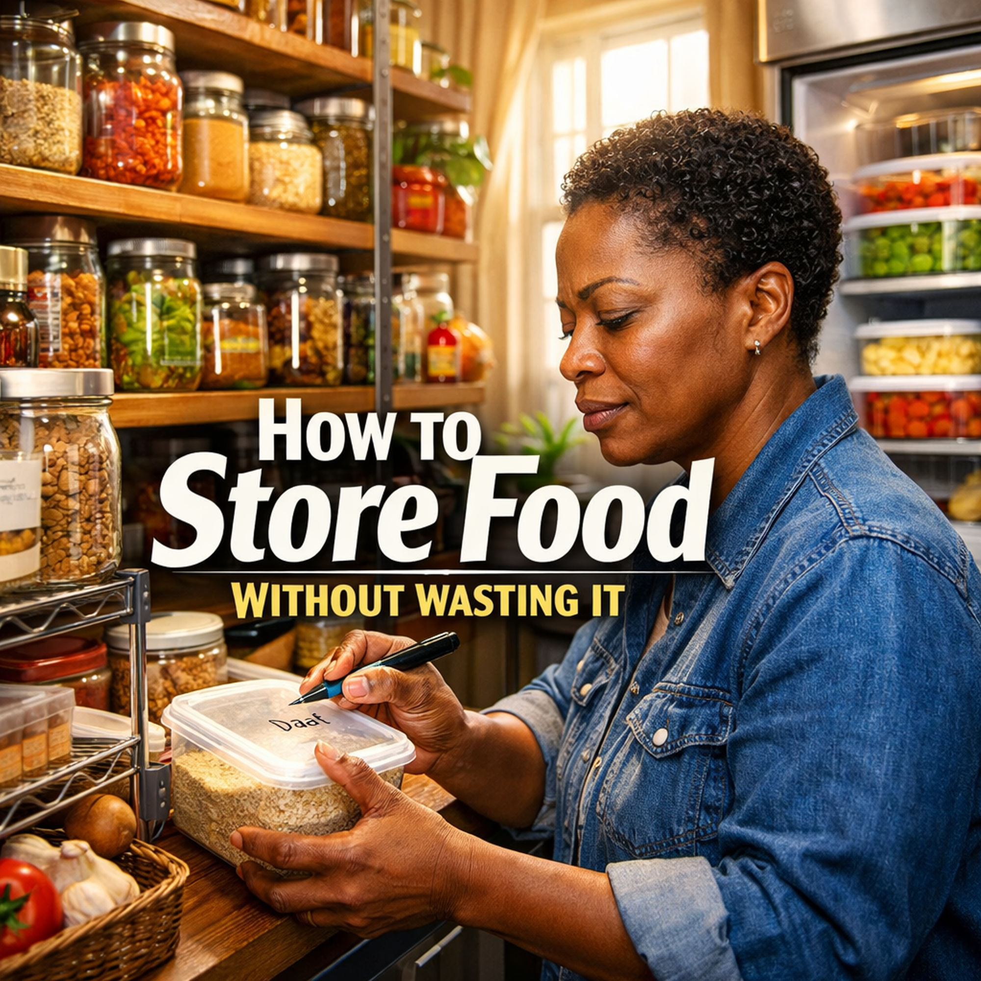 How to Store Food Without Wasting It