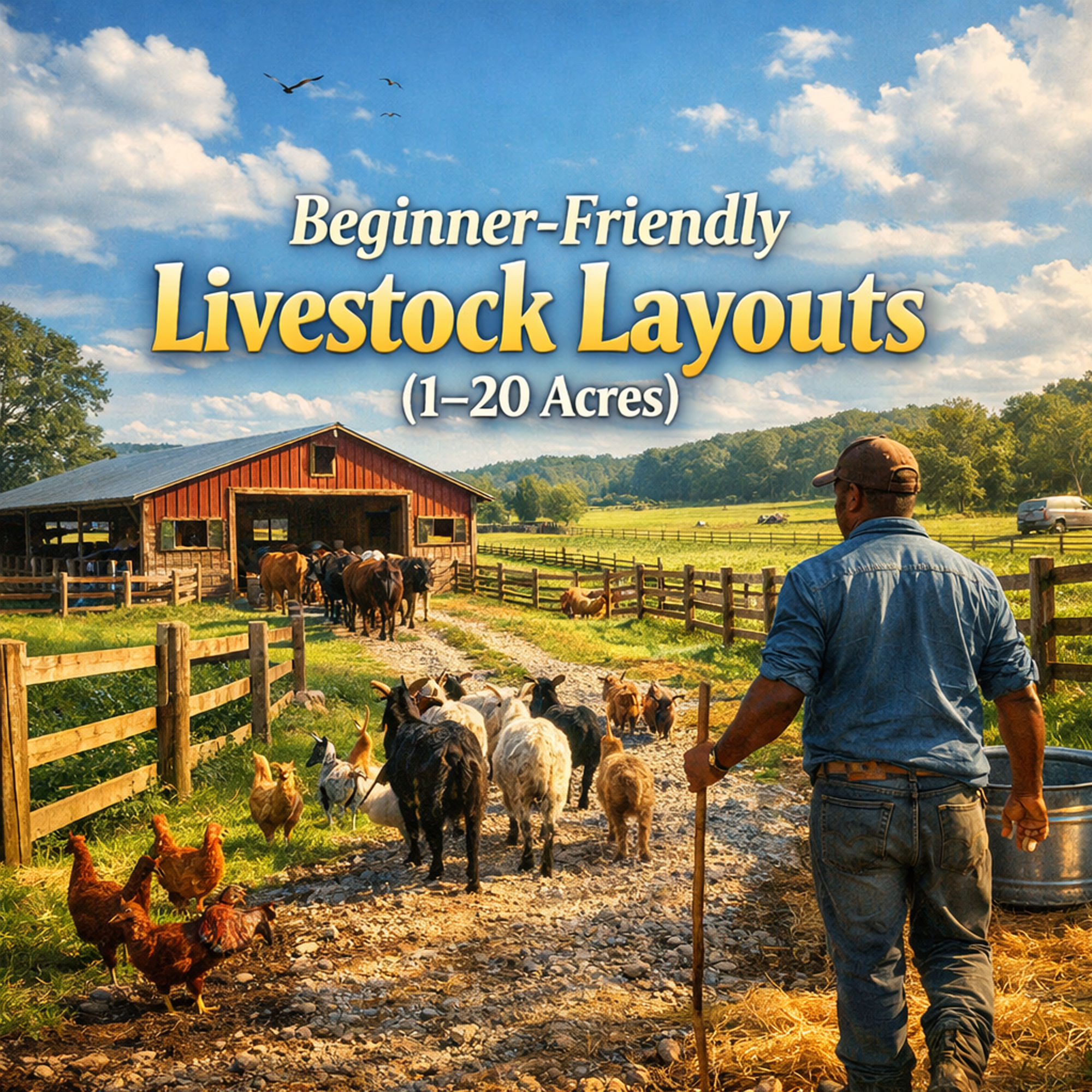 Beginner-Friendly Livestock Layouts for One to Twenty Acres