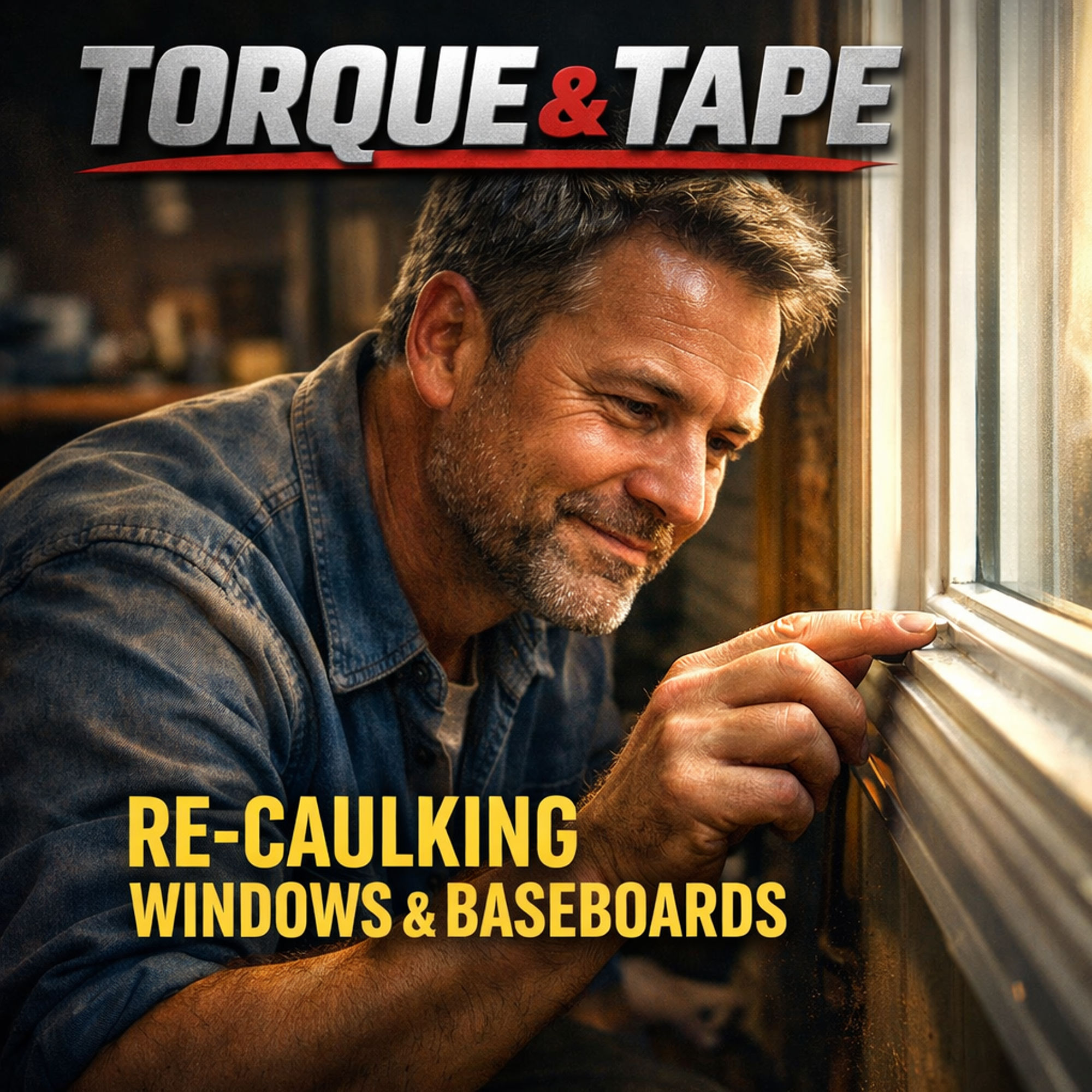 Re-caulking Windows and Baseboards