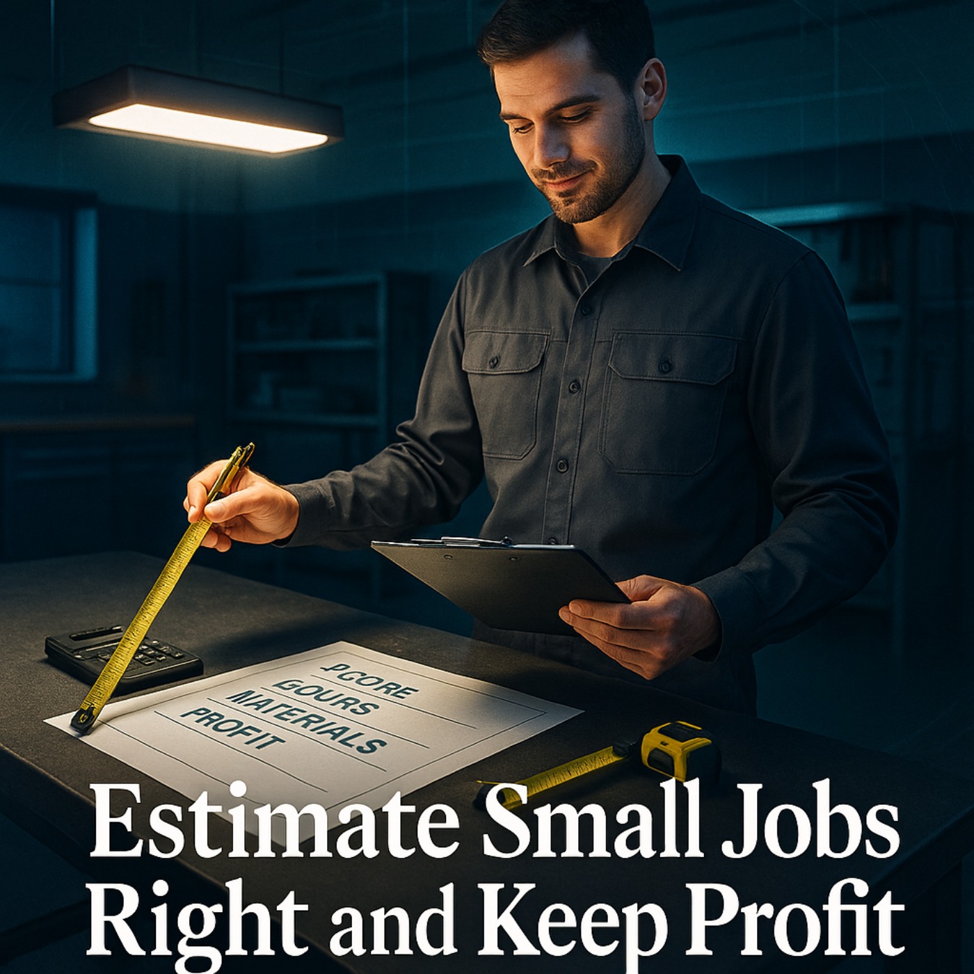 Estimating Small Jobs Without Losing Your Shirt