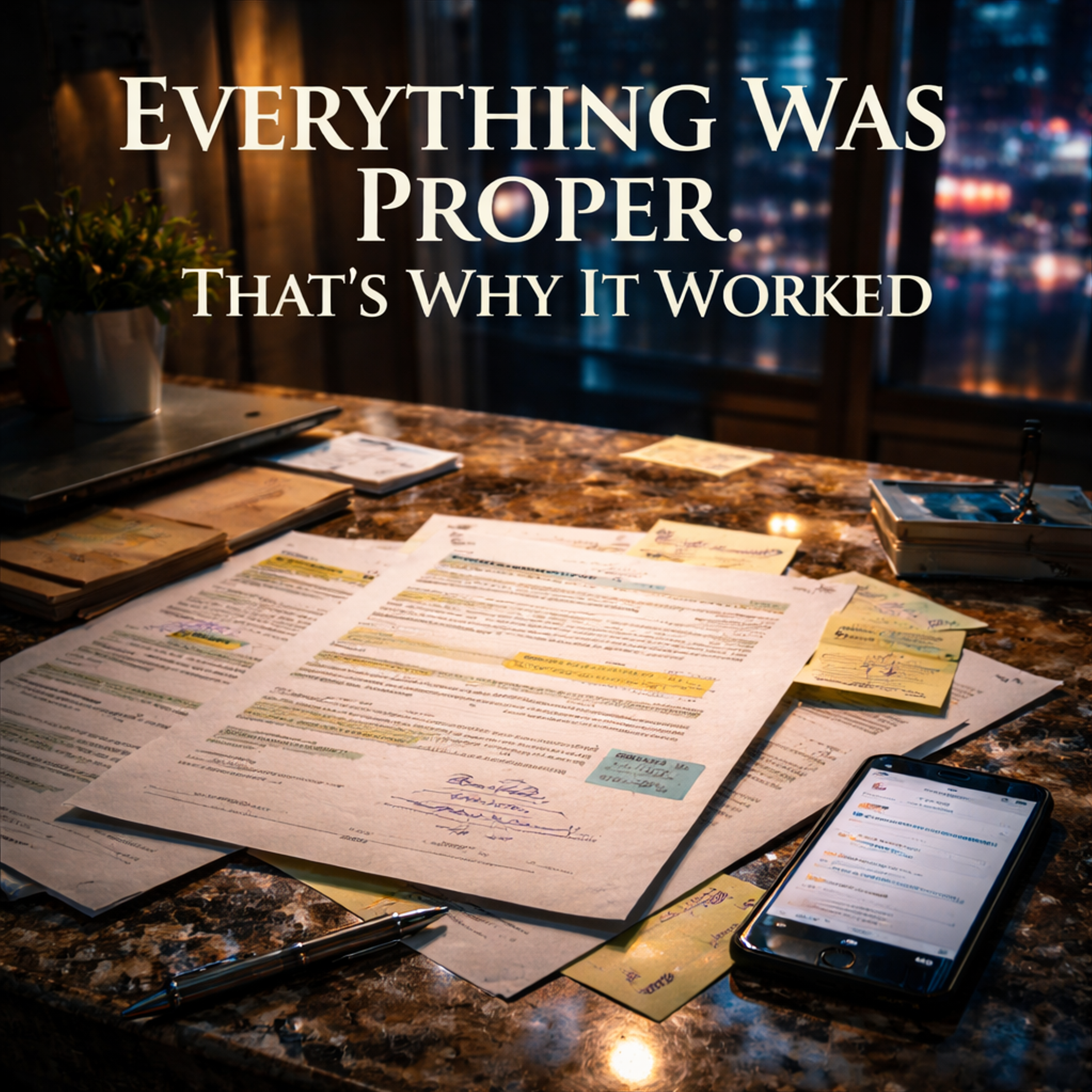 Everything Was Proper. That’s Why It Worked