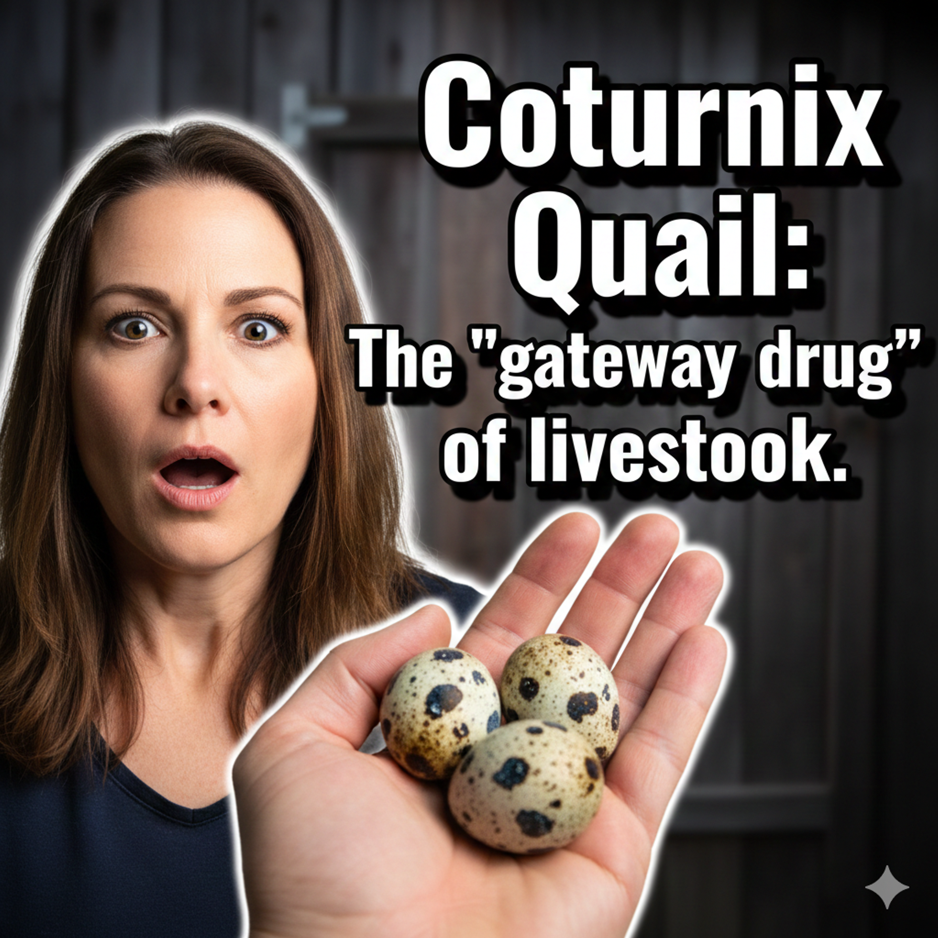 Coturnix Quail: The "gateway drug" of livestock.
