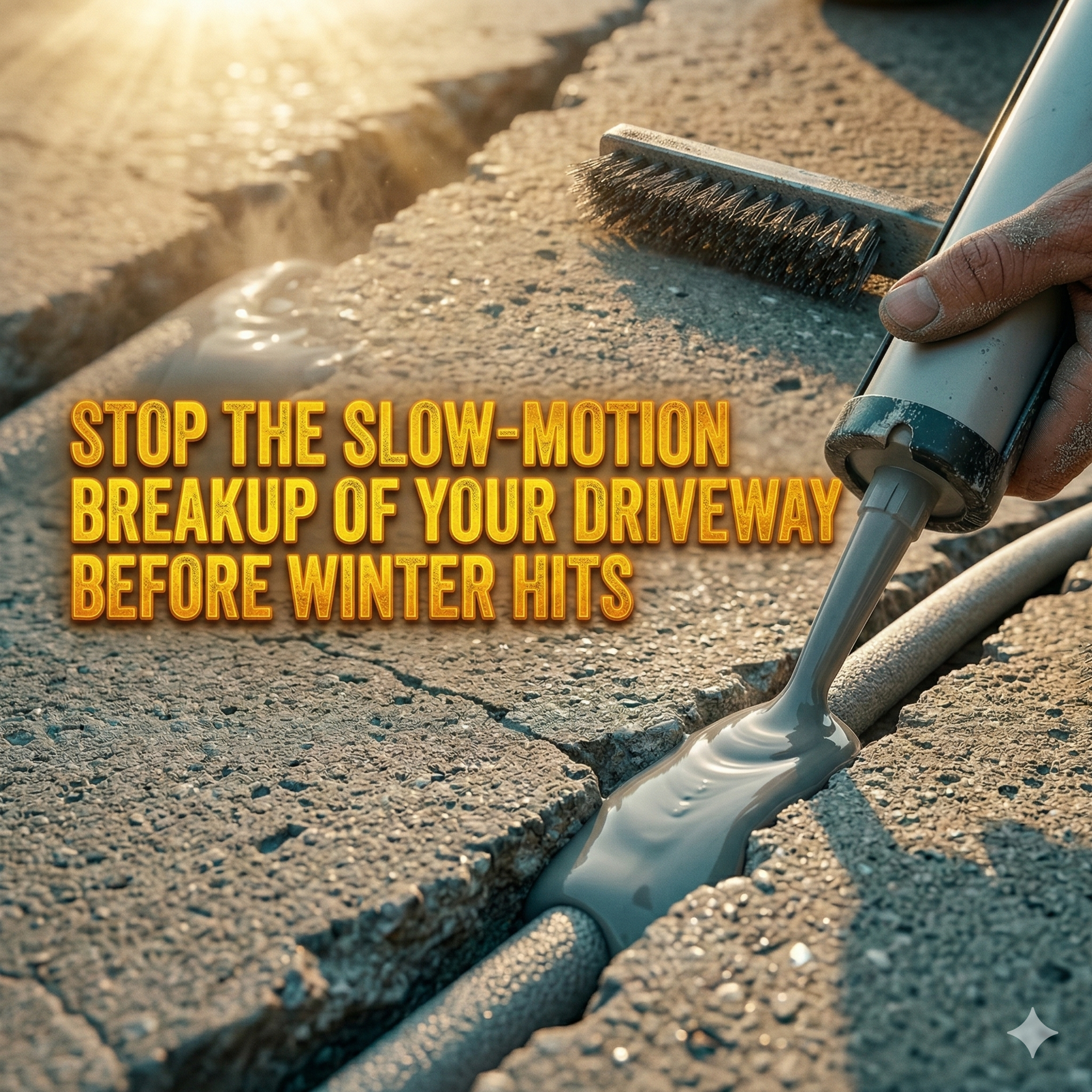 Stop the slow-motion breakup of your driveway before winter hits