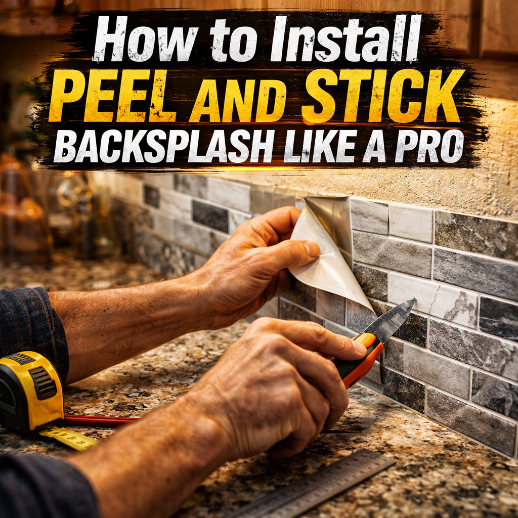 How to Install Peel and Stick Backsplash Like a Pro: 3 Mistakes to Avoid