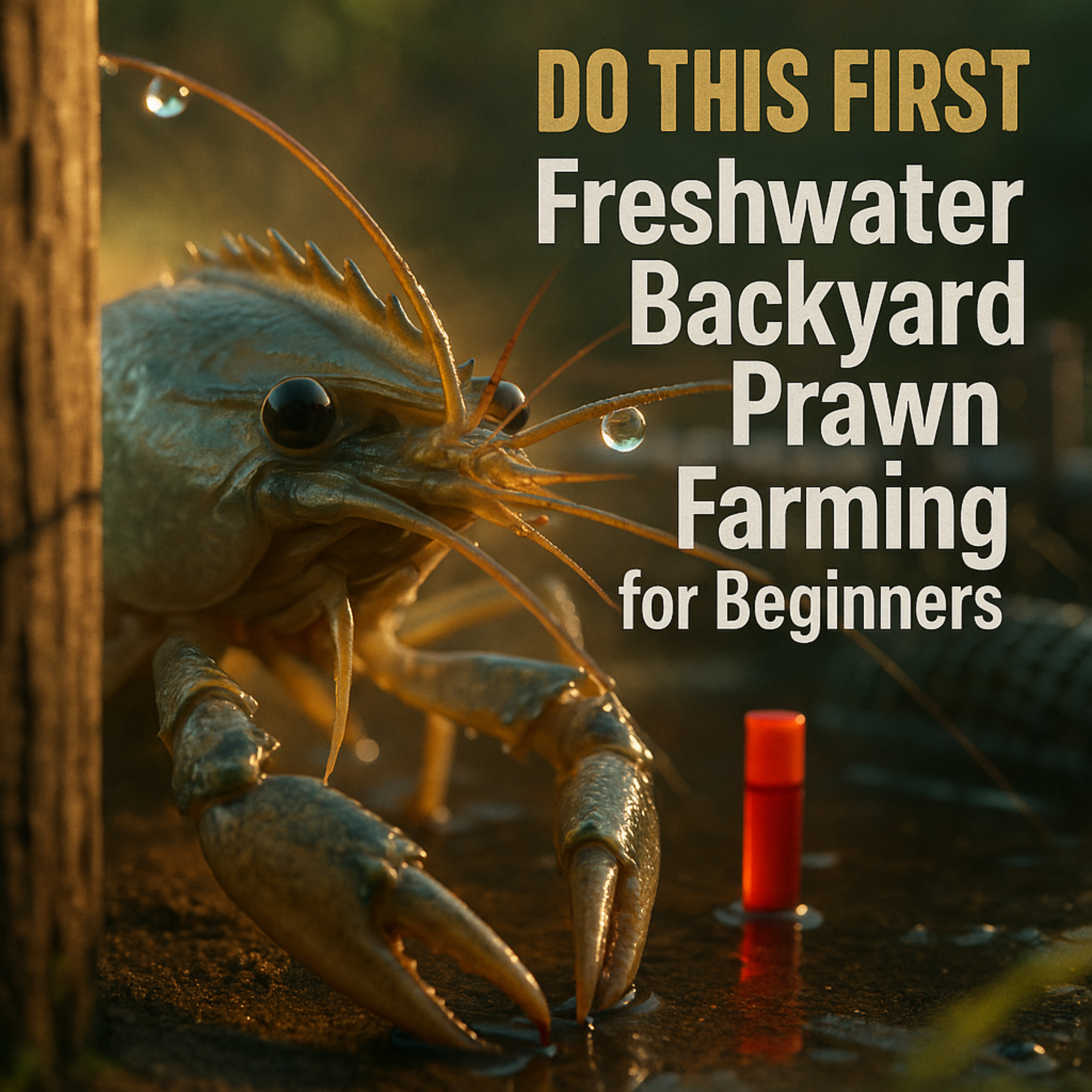 Freshwater Backyard Prawn Farming for Beginners — Complete Setup Guide on a Budget