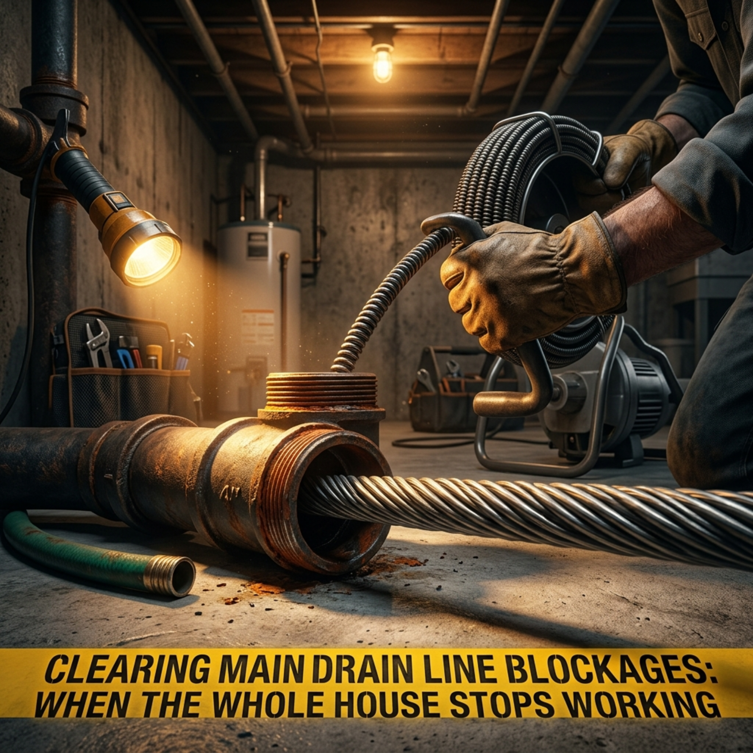 Clearing Main Drain Line Blockages: When the Whole House Stops Working