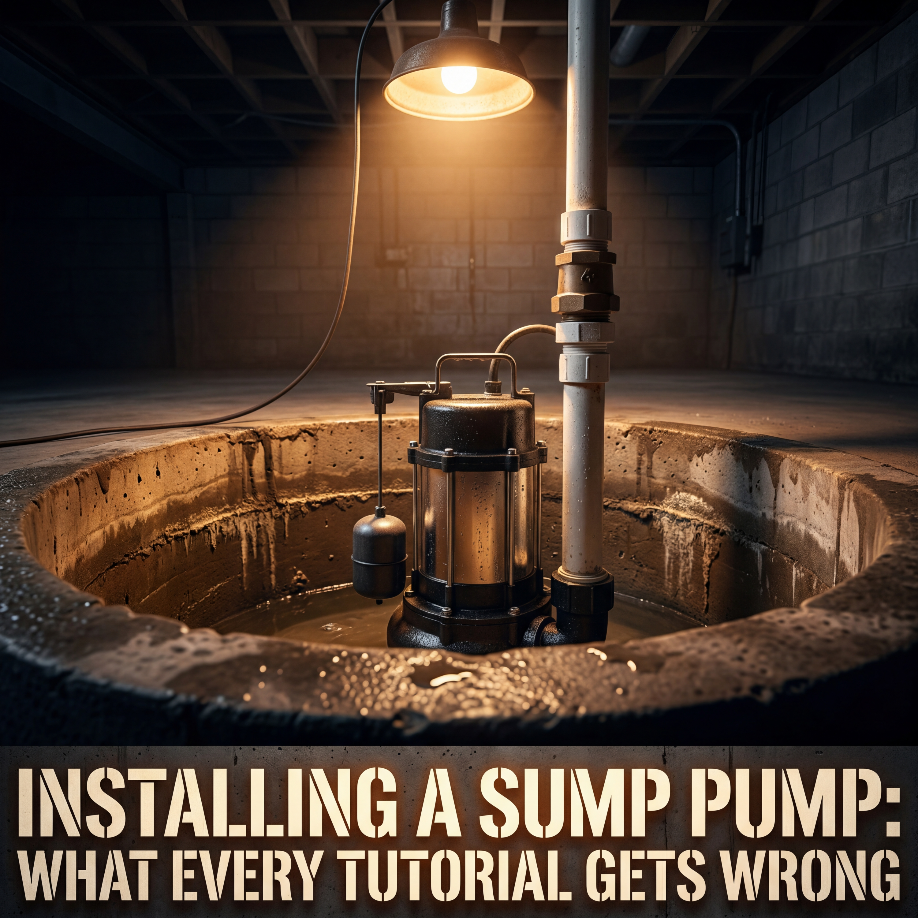 Installing a Sump Pump: What Every Tutorial Gets Wrong