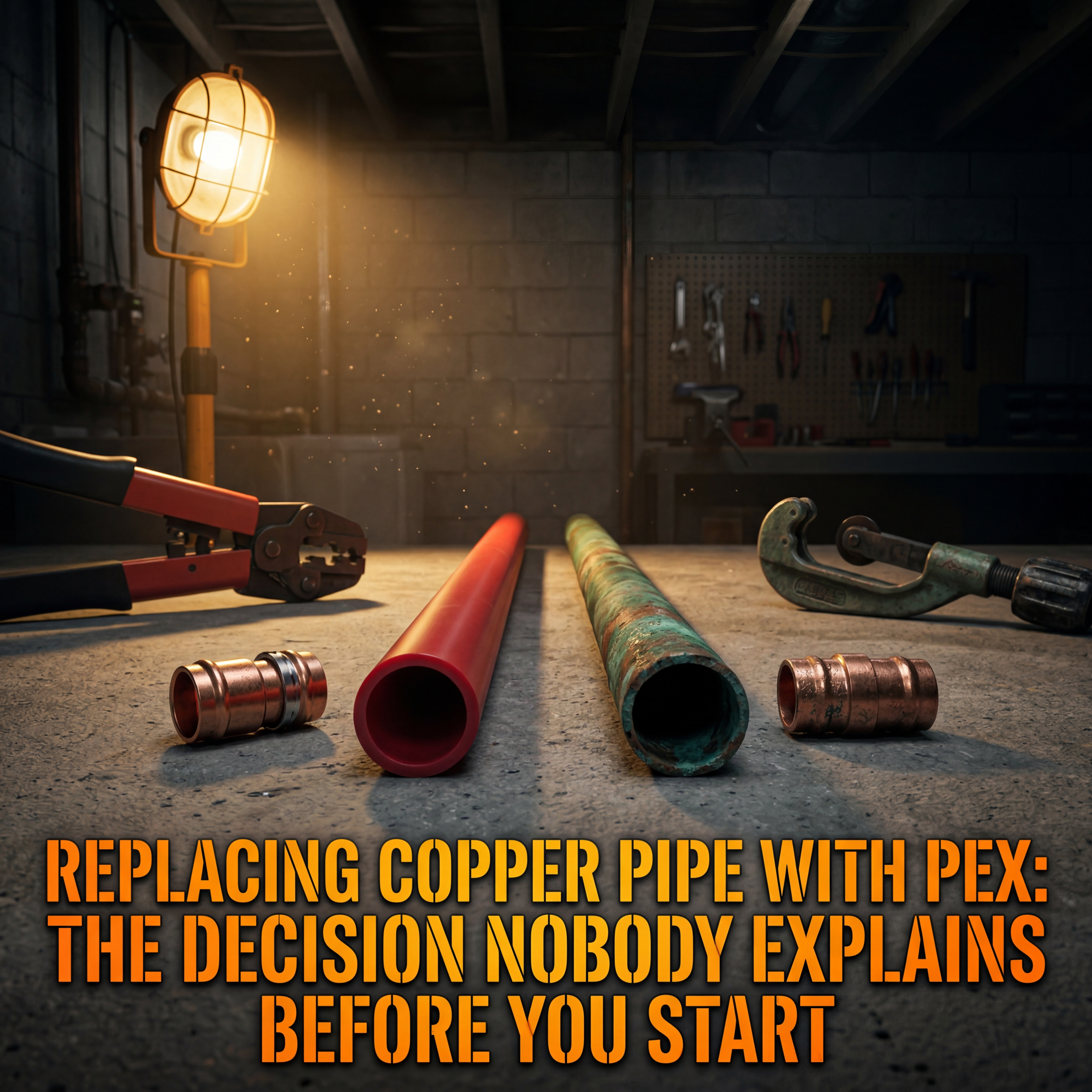 Replacing Copper Pipe with PEX: The Decision Nobody Explains Before You Start | Torque & Tape