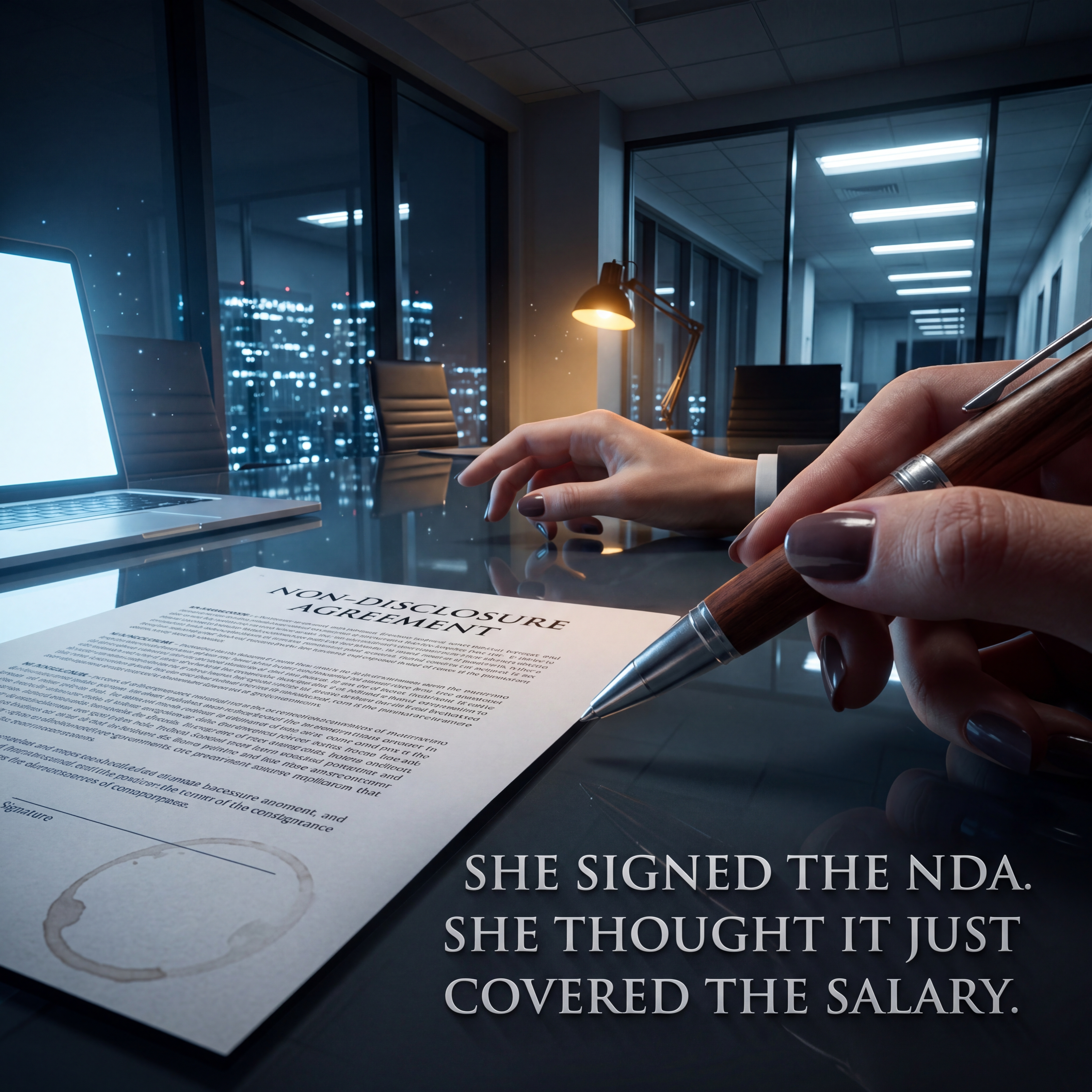 She Signed the NDA. She Thought It Just Covered the Salary. — Workplace Entanglement cover