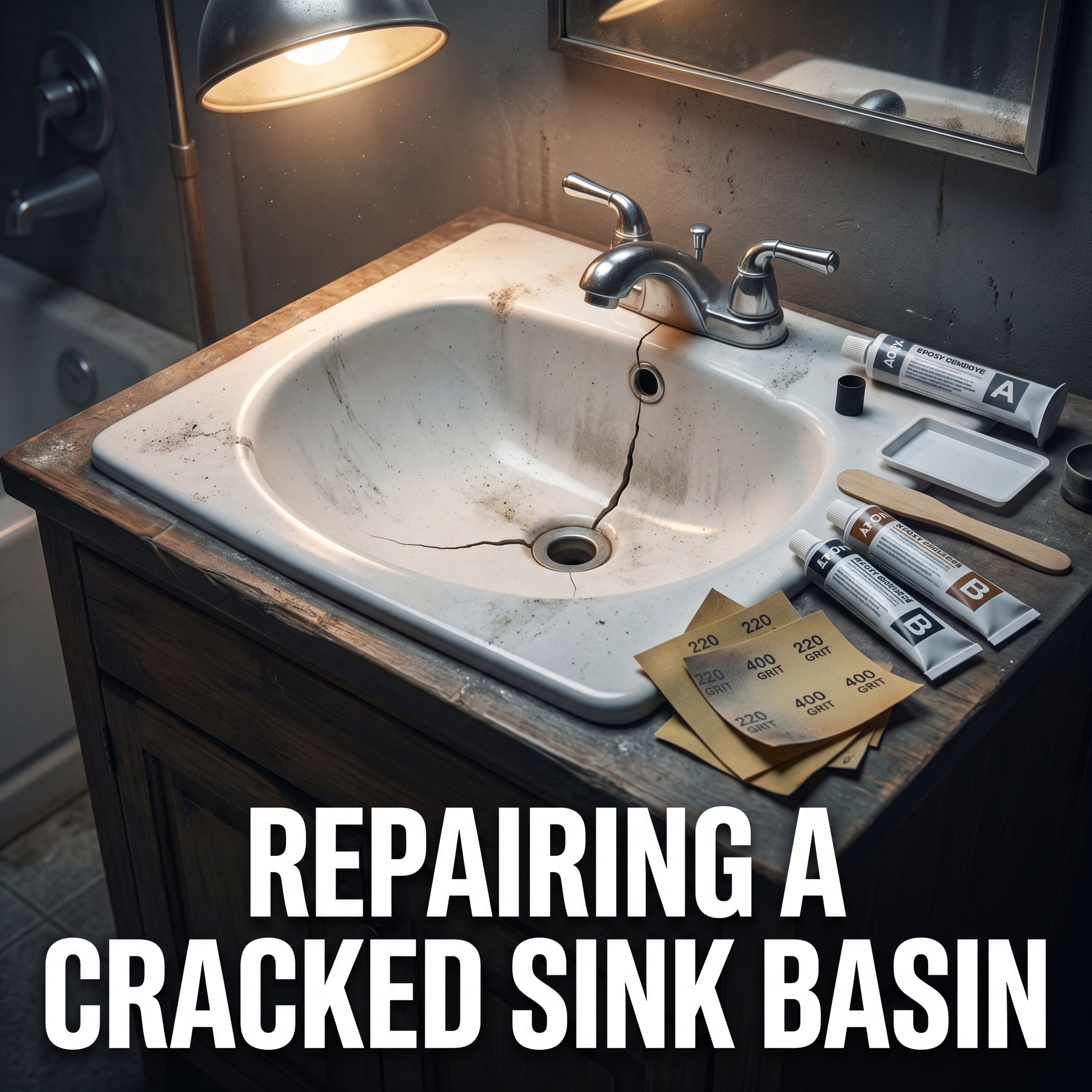 Repairing a Cracked Sink Basin | Torque & Tape