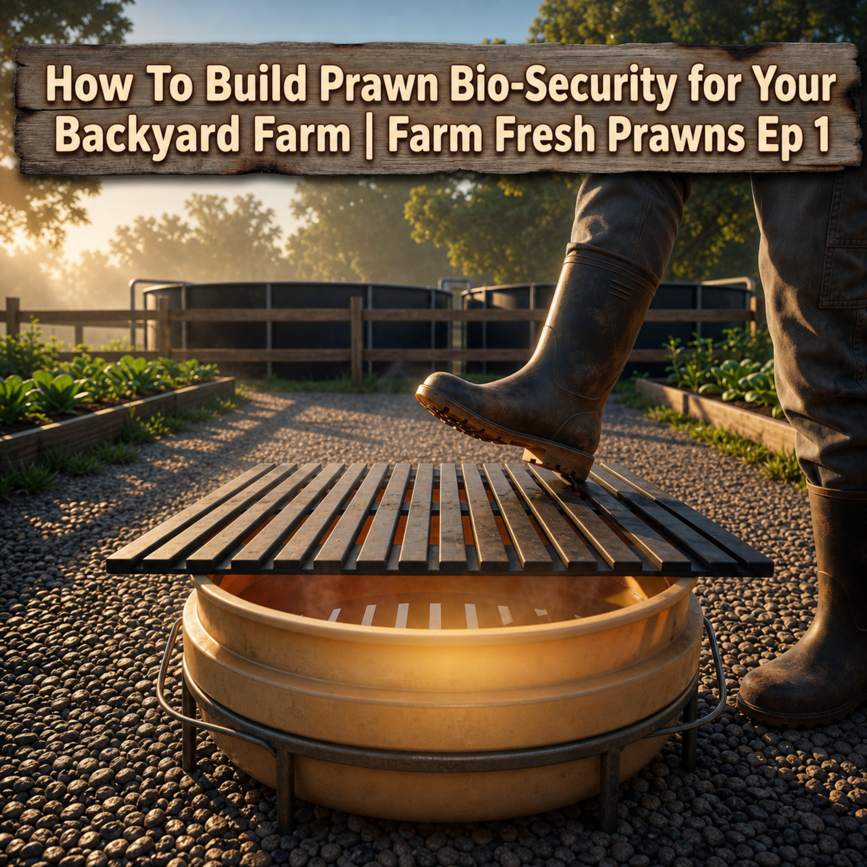 How To Build Prawn Bio-Security for Your Backyard Farm | Farm Fresh Prawns Ep 1