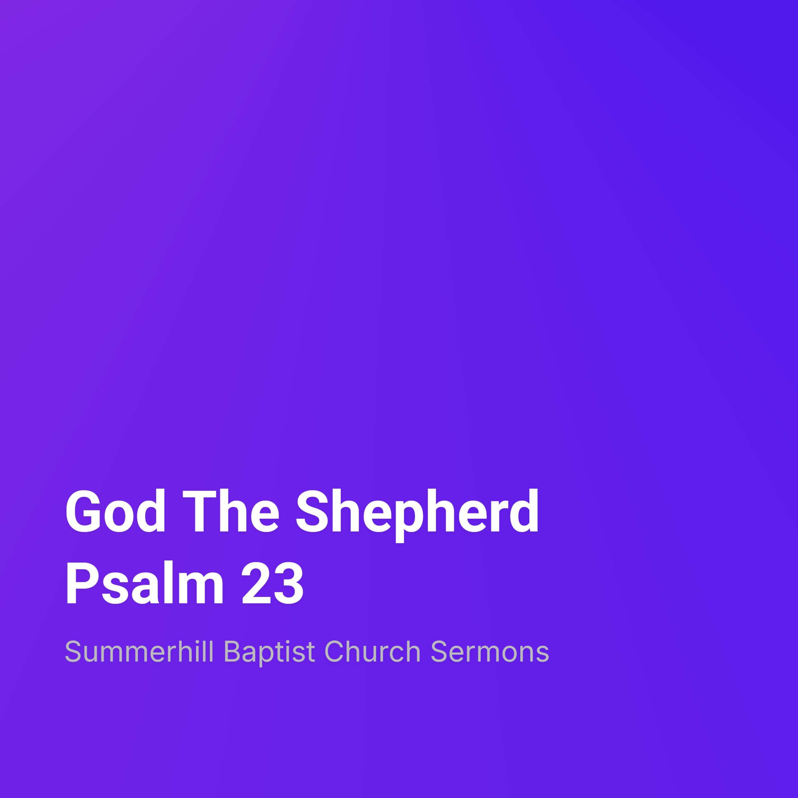 God The Shepherd