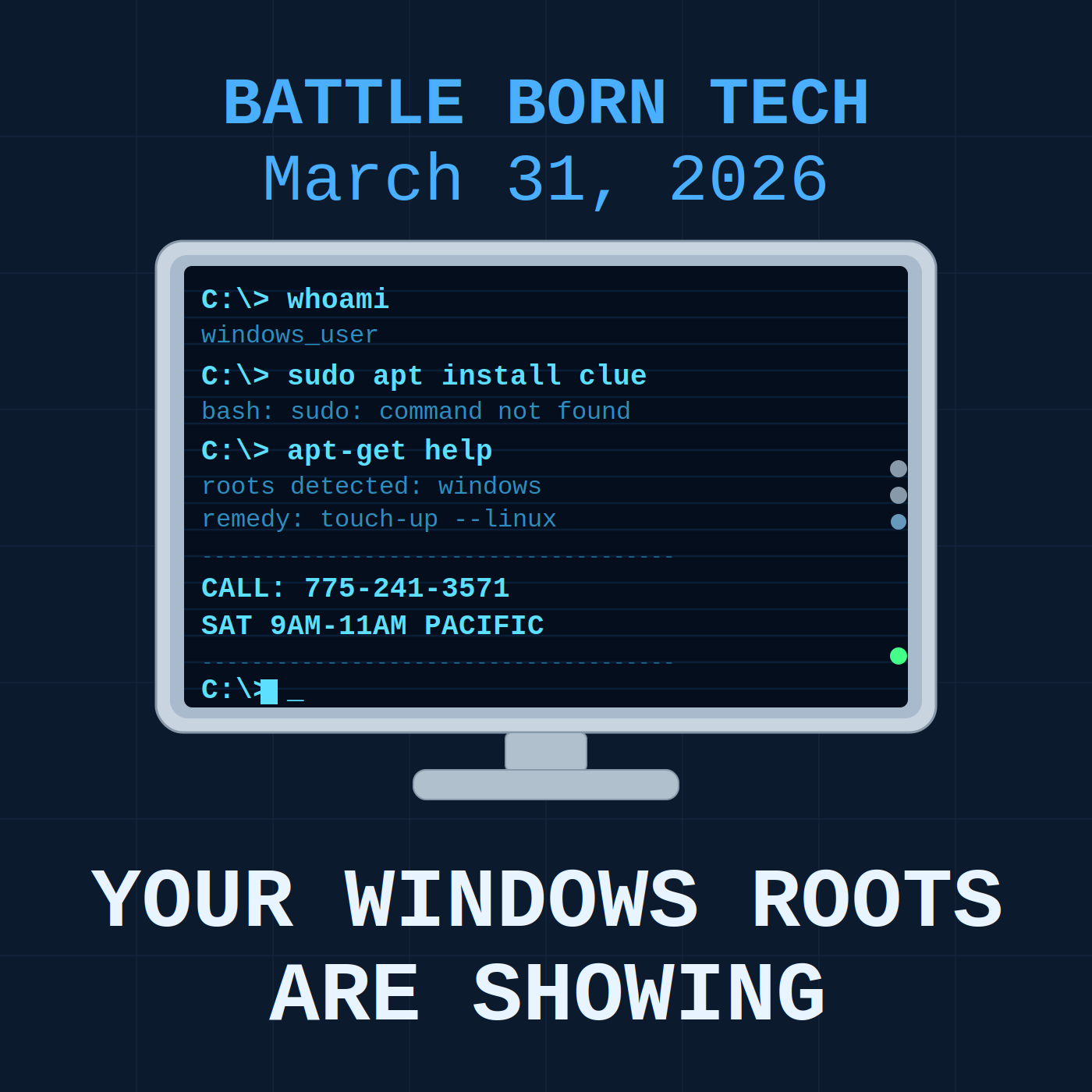 Your Windows Roots Are Showing